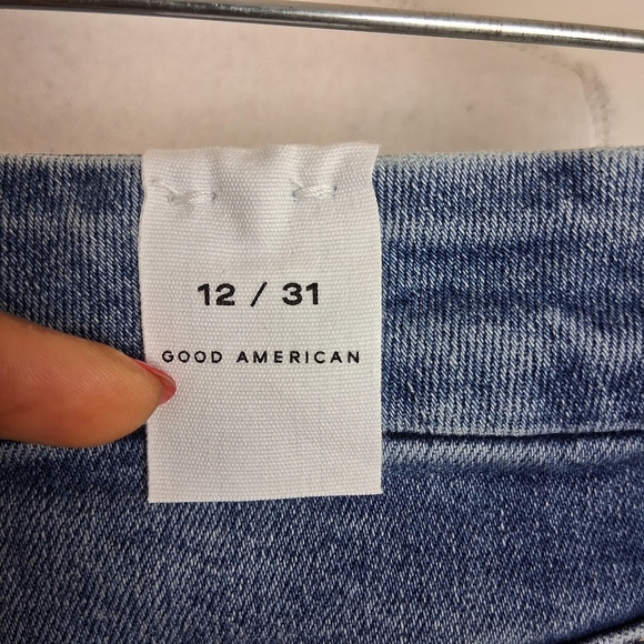 Good American Good Curve Straight Leg Jeans In Indigo Size 12/31  NWT - Picture 3 of 12